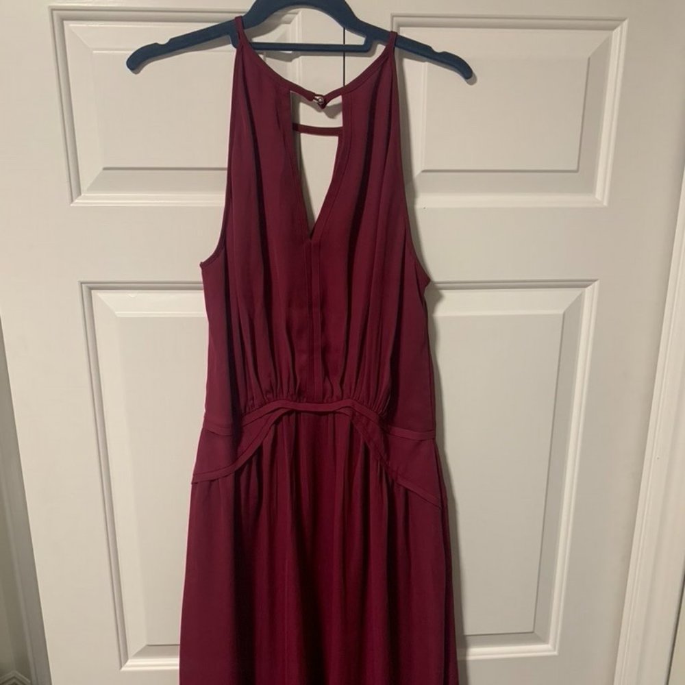 Banana Republic Wine Halter Top Dress - 12